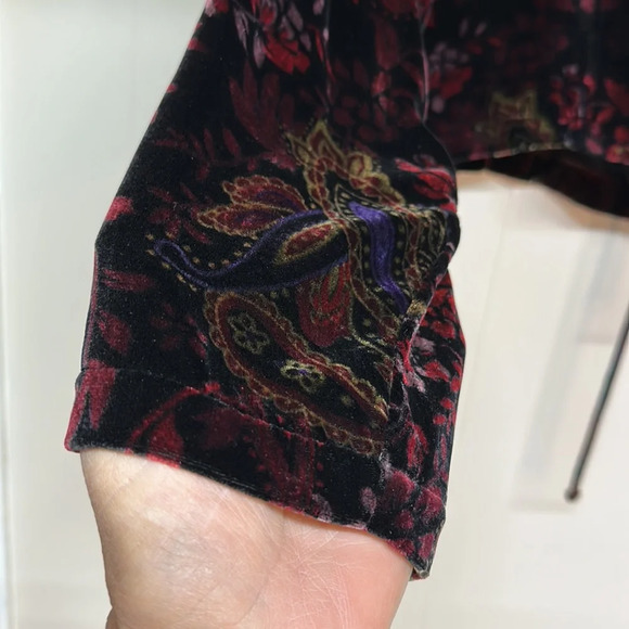 Vintage Bryan Emerson Crushed Velvet Cropped Jacket - Picture 4 of 12